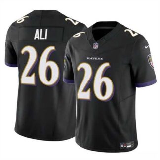 Men & Women & Youth Baltimore Ravens #26 Rasheen Ali Black 2025 F.U.S.E. Vapor Limited Jersey