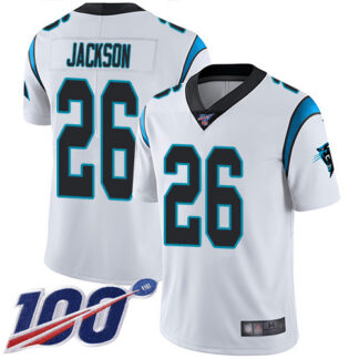 Nike Carolina Panthers #26 Donte Jackson White Men’s Stitched NFL 100th Season Vapor Limited Jersey