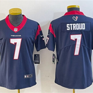 Women's Houston Texans #7 C.J. Stroud Navy Vapor Untouchable Limited Stitched Jersey(Run Small)