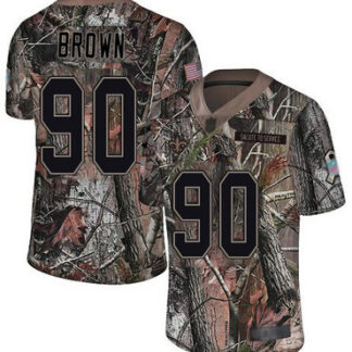 Saints #90 Malcom Brown Camo Youth Stitched Football Limited Rush Realtree Jersey