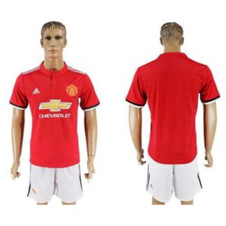 Manchester United Blank Red Home Soccer Club Jersey