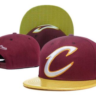 Cavaliers Team Logo Red Yellow Adjustable Hat GS