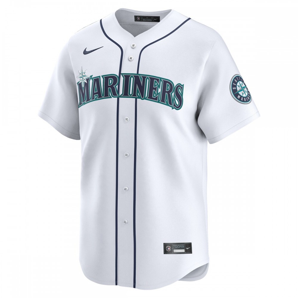 Seattle Mariners Nike Home Limited Jersey - White - Image 2