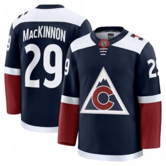 Men's Colorado Avalanche Nathan MacKinnon Navy Alternate Premium Jersey