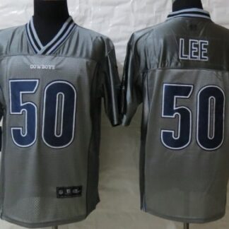 Nike Dallas Cowboys #50 Sean Lee 2013 Gray Vapor Elite Jersey