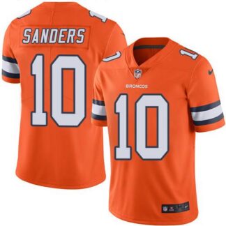 Nike Denver Broncos #10 Emmanuel Sanders Orange Men’s Stitched NFL Limited Rush Jersey