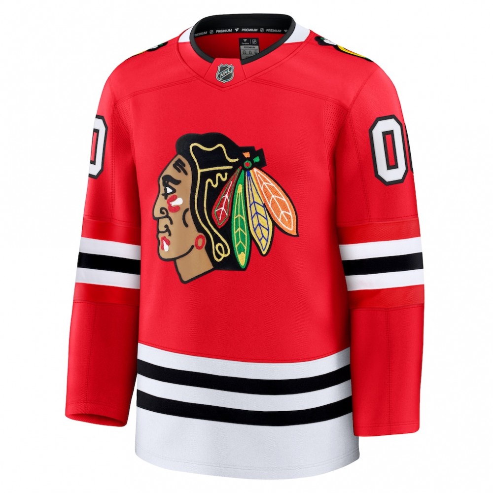 Chicago Blackhawks Home Premium Custom Jersey - Red - Image 2