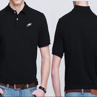 Philadelphia Eagles Players Performance Polo Shirt-Black