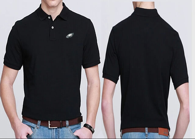 Philadelphia Eagles Players Performance Polo Shirt-Black