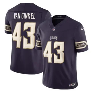 Men's Minnesota Vikings #43 Andrew Van Ginkel Purple 2026 Rivalries Collection Vapor F.U.S.E. Limited Jersey