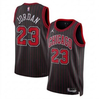 Breathable Michael Jordan Chicago Bulls Jordan Brand Unisex Black Swingman Jersey - Statement Edition for game day