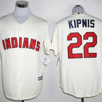 Cleveland Indians #22 Jason Kipnis Cream New Cool Base Stitched Baseball Jersey