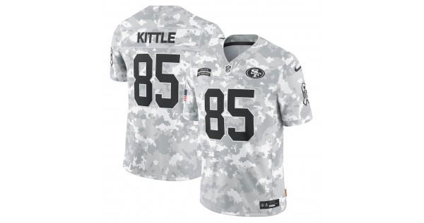 George Kittle San Francisco 49ers Nike 2024 Salute to Service Limited Jersey - Arctic Camo - Image 2