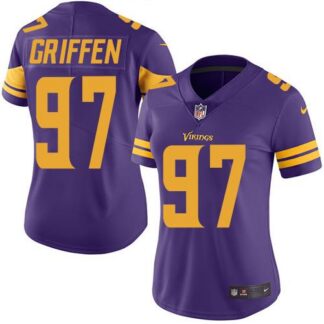 Nike Minnesota Vikings #97 Everson Griffen Purple Women’s Stitched NFL Limited Rush Jersey