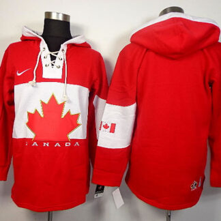 2014 Winter Olympics Canada Blank Red Hoodie