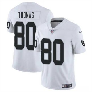 Breathable Men & Women & Youth Las Vegas Raiders #80 Ian Thomas White 2025 Vapor Stitched Jersey for game day