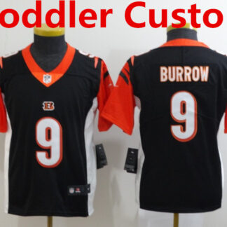 Toddler Nike Cincinnati Bengals Black Team Color Stitched NFL Vapor Untouchable Limited Custom Jersey