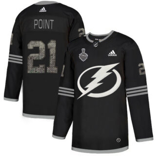 Breathable Adidas Lightning #21 Brayden Point Black Authentic Classic 2020 Stanley Cup Final Stitched NHL Jersey for game day