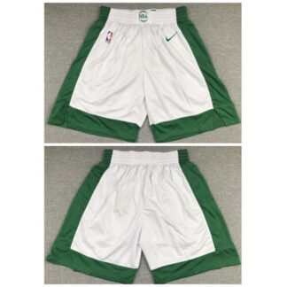 Men's Boston Celtics White Shorts (Run Small) BYM1