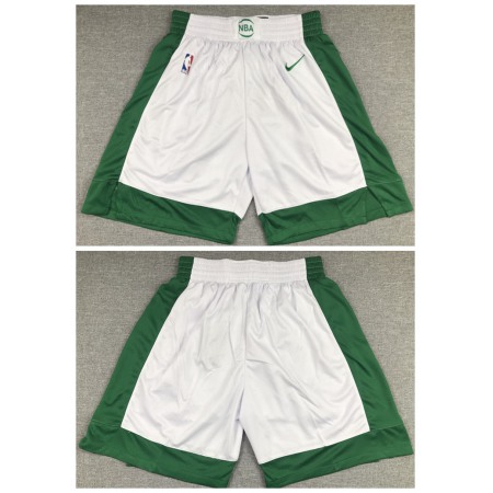Men's Boston Celtics White Shorts (Run Small) BYM1