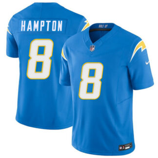 Men's Los Angeles Chargers #8 Omarion Hampton Blue 2025 F.U.S.E. Vapor Limited Football Stitched Jersey