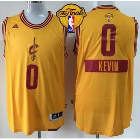 Cavaliers #0 Kevin Love Gold 2014-15 Christmas Day The Finals Patch Stitched Youth NBA Jersey