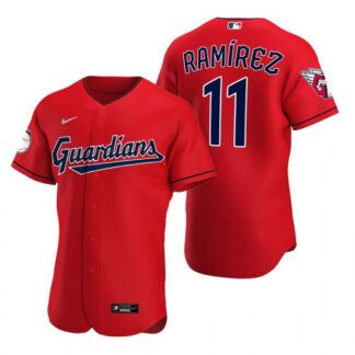 Cleveland Guardians #11 Jose Ramirez Red Men’s Nike 2022 Authentic Alternate MLB Jersey Men’s