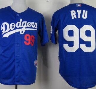 Los Angeles Dodgers #99 Hyun-Jin Ryu Blue Jersey