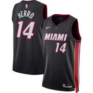 Women's Miami Heat #14 Tyler Herro Nike Black Swingman Icon Edition Jersey
