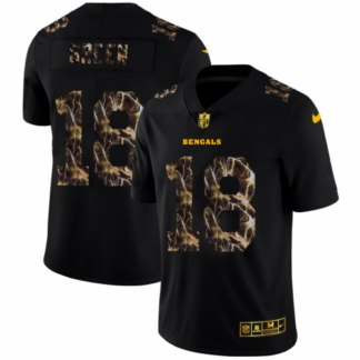 Cincinnati Cincinnati Bengals #18 A.J. Green Men’s Black Nike Flocked Lightning Vapor Limited NFL Jersey