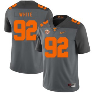 Breathable Tennessee Volunteers 92 Reggie White Gray Nike College Football Jersey Dzhi for game day