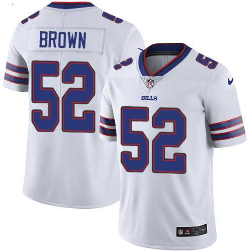 Nike Buffalo Bills #52 Preston Brown White NFL Vapor Untouchable Limited Jersey