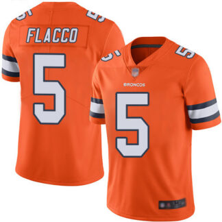 Nike Denver Broncos #5 Joe Flacco Orange Youth Stitched NFL Limited Rush Jersey