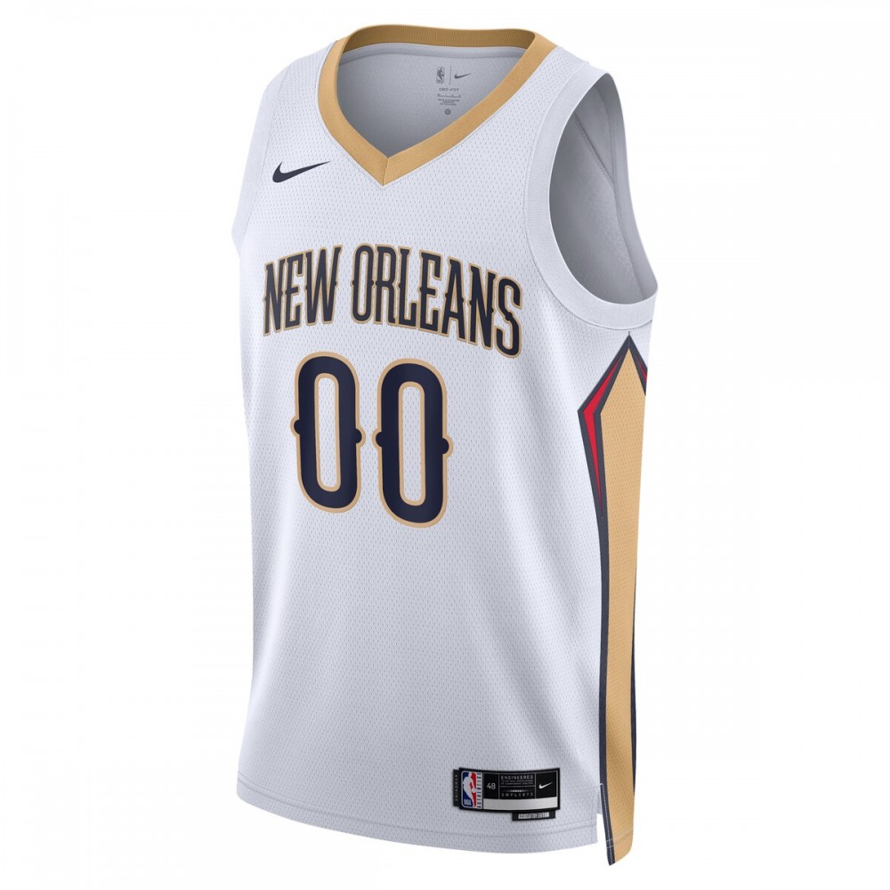 New Orleans Pelicans Nike Unisex 2022/23 Swingman Custom Jersey White - Association Edition - Image 2