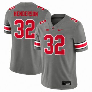 TreVeyon Henderson Ohio State Buckeyes Nike Alternate Game Jersey - Steel