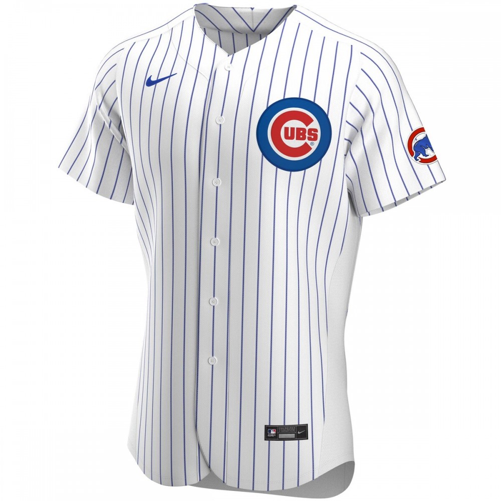 Chicago Cubs Nike Home Authentic Team Jersey - White - Image 2