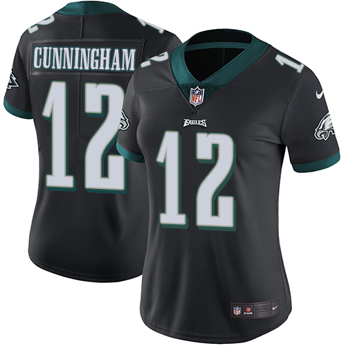 Nike Philadelphia Eagles #12 Randall Cunningham Black Alternate Women’s Stitched NFL Vapor Untouchable Limited Jersey