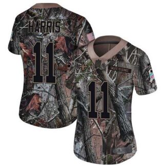 Nike New Orleans Saints #11 Deonte Harris Camo Women’s Stitched NFL Limited Rush Realtree Jersey