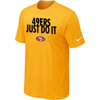 San Francisco 49ers Just Do It Yellow T-Shirt