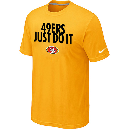 San Francisco 49ers Just Do It Yellow T-Shirt