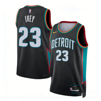 Youth Detroit Pistons #23 Jaden Ivey Charcoal 2025/26 Swingman City Edition Jersey