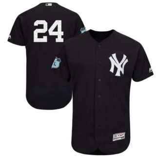 New York Yankees #24 Gary Sanchez Navy 2017 Spring Training Flexbase Collection Stitched Jersey
