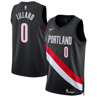 Damian Lillard Portland Trail Blazers Nike Unisex Black Swingman Player Jersey - Icon Edition