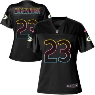 Nike Green Bay Packers #23 Jaire Alexander Black Women’s NFL Fashion Game Jersey