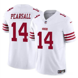 Youth San Francisco 49ers #14 Ricky Pearsall White 2024 Draft F.U.S.E. Vapor Untouchable Limited Football Stitched...