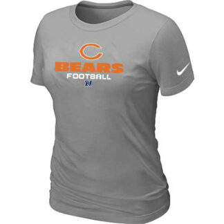 Breathable Chicago Bears L.Grey Women's Critical Victory T-Shirt for game day