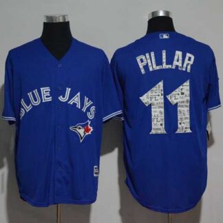 Toronto Blue Jays #11 Kevin Pillar Blue 2017 Spring Training Flexbase Collection Stitched Jersey