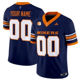 UTEP Miners 2026 Vapor Limited Custom Jersey Navy - All Stitched
