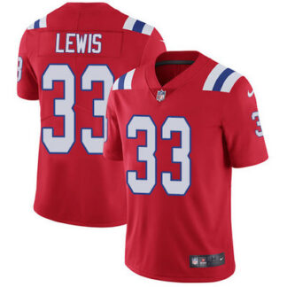 Breathable Youth Nike New England Patriots #33 Dion Lewis Red Alternate Stitched NFL Vapor Untouchable Limited Jersey for game day