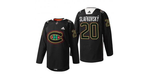 Montreal Canadiens Juraj Slafkovsky Black History Night Warmup Jersey - Image 2